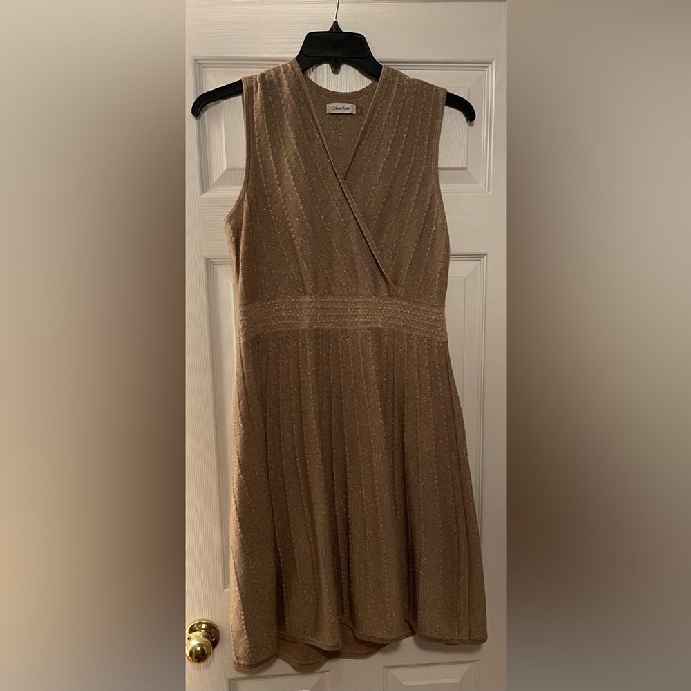 Calvin Klein Gold Dress